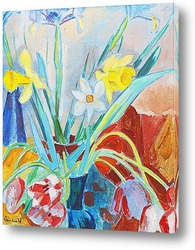   Картина Натюрморт с весенними цветами