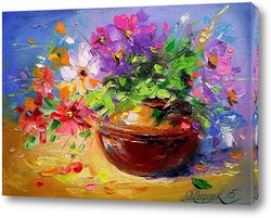   Картина Цветочки в вазе