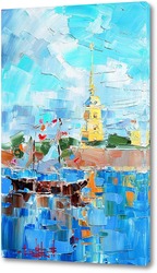   Постер Корабль у Петропавловской крепости