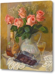   Постер Розы и шоколад