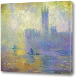   Картина К. Моне Английский парламент.Эффект тумана 1094( авторская копия)