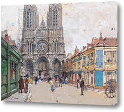   Картина Кафедральный собор в Реймсе