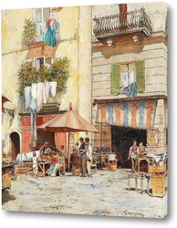    Уличная сцена в Неаполе