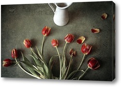   Постер Тюльпаны на столе