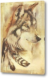  Постер Волк с перьями