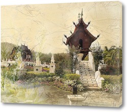   Постер Восточные храмы