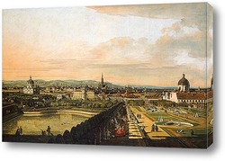   Картина Вена, вид из дворца Бельведер