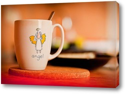   Постер Чашка с ангелом