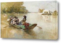   Постер Игра на лодках, 1881