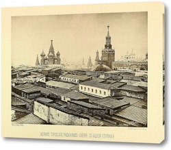   Постер Вид сверху,верхние городские ряды,1886 год