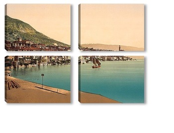 Модульная картина Общий вид, Сало, озеро Гарда, Италия