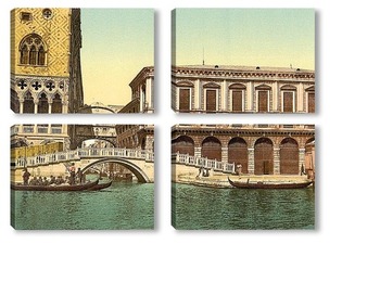 Модульная картина Мост вздохов, Венеция, Италия