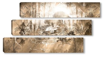 Модульная картина Сказочный лес