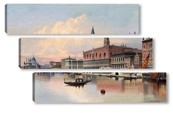  Венецианская сцена с видом на Санта-Мария-делла-Салюте