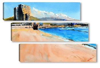 Модульная картина пляж Леонардо