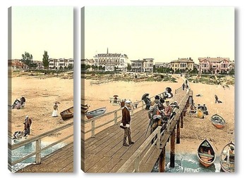  Восточный Берег и Южный Пункт, Гельголанд, Германия.1890-1900 гг