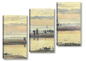Модульная картина К закату, Булонь пески
