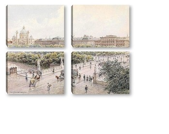Модульная картина Вена.Мост Элизабет