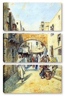 Модульная картина Базар в Марокко