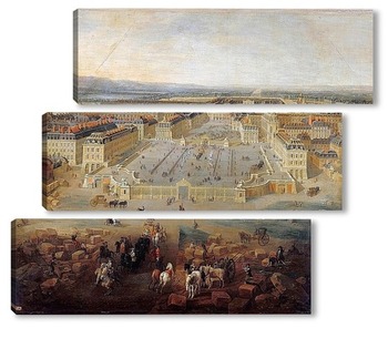 Модульная картина Вид Версаля