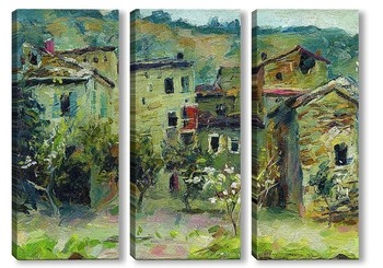 Модульная картина И. Левитан В горах Италии (авторская копия)