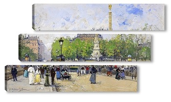 Модульная картина Площадь Шатле