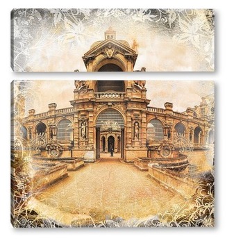 Модульная картина Замок Шантийи