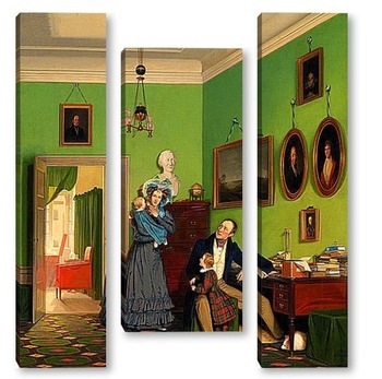 Модульная картина Семья Вааге-Петерсен, 1830