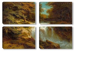 Модульная картина Водопад. 1847