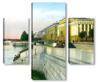  Санкт-Петербург. Эрмитаж (бывший Зимний дворец) частичный вид на вход Дворцовой площади