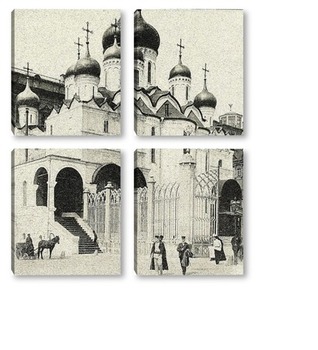  Трубная площадь.  Вид местности, прилегающей к Петровскому бульвару.1882