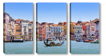 Модульная картина Венеция. Городская панорама.