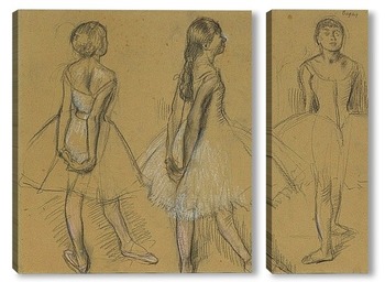 Модульная картина Три этюда танцовщицы