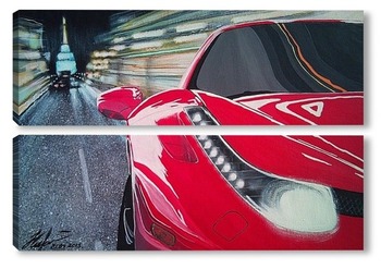Модульная картина Ferrari 458.