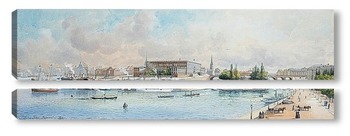 Модульная картина Панорама над Стокгольмом