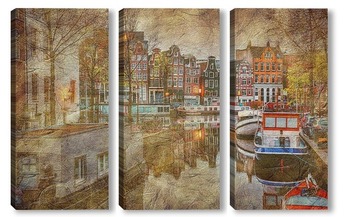 Модульная картина Пейзажи Амстердама