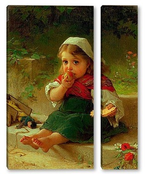Модульная картина Портрет ребёнка,1880