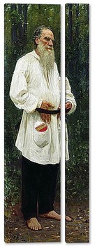Модульная картина Л.Н.Толстой босой