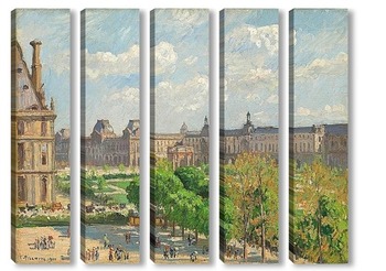 Модульная картина Площадь Карусели, Париж, 1900