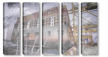 Модульная картина Морское судно