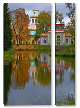 Модульная картина осень в Царском селе.