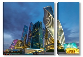 Модульная картина Москва-Сити