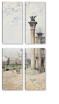 Модульная картина Вид с площади Сан-Марко, Венеция.
