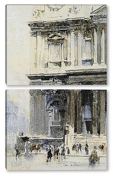 Модульная картина Лондон: Собор Святого Павла, Западный фронт