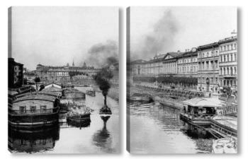 Модульная картина Фонтанка у Аничкова моста 1900  –  1910