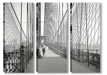 Модульная картина Манхэттен и Бруклинский мост, 1907