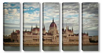 Модульная картина Будапешт,здание парламента