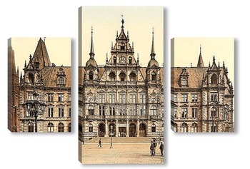 Модульная картина Висбаден, Гессен-Нассау, Германия.1890-1900 гг