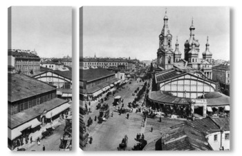  Конки на Невском проспекте в районе Знаменской площади 1907