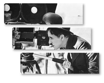  Чарли Чаплин и Палетта Годар в фильме\"Новые времена\",1936г.
